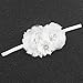 Miugle Baby Girl Baptism Headbands Baby Christening Hair Bows