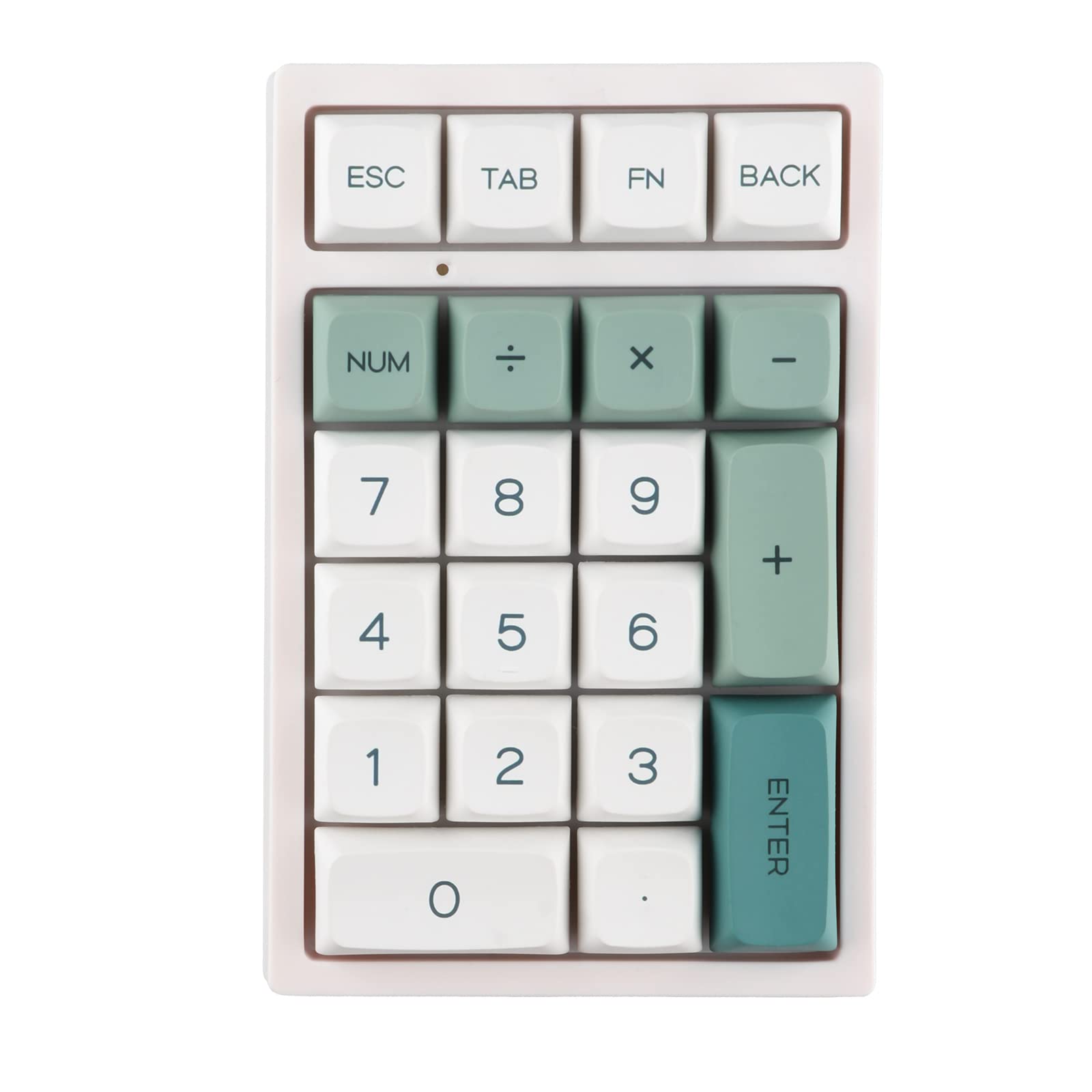 EPOMAKER TH21 21 Keys Hot Swappable Mechanical Gaming Numpad, 3 Modes(2.4Ghz/Bluetooth 5.0/Wired) Programmable RGB Numeric Keypad with PBT Keycaps for Win/Mac (Botanic Garden, Flamingo Switch)