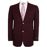 AMY ZHU Men’s Sport Coat Classic Fit Suit Jacket 2 Button Stretch Blazer Regular & Big and Tall for Daily Business