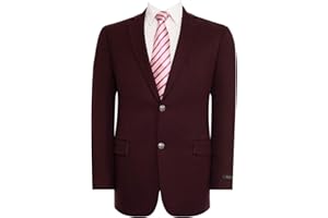 AMY ZHU Men's Sport Coat Classic Fit Stretch Blazer 2 Button Suit Jacket