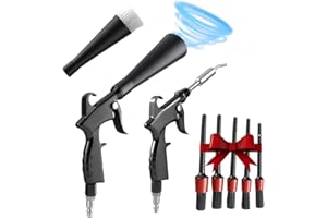 BGIYA Tornado Detailing Car Cleaning Gun with Metal Nozzle | Interior Drying Air Gun | High Pressure Blower Gun | Car Cleaning Kit for Swiftly Removing Dirt and Dust with Air Flow