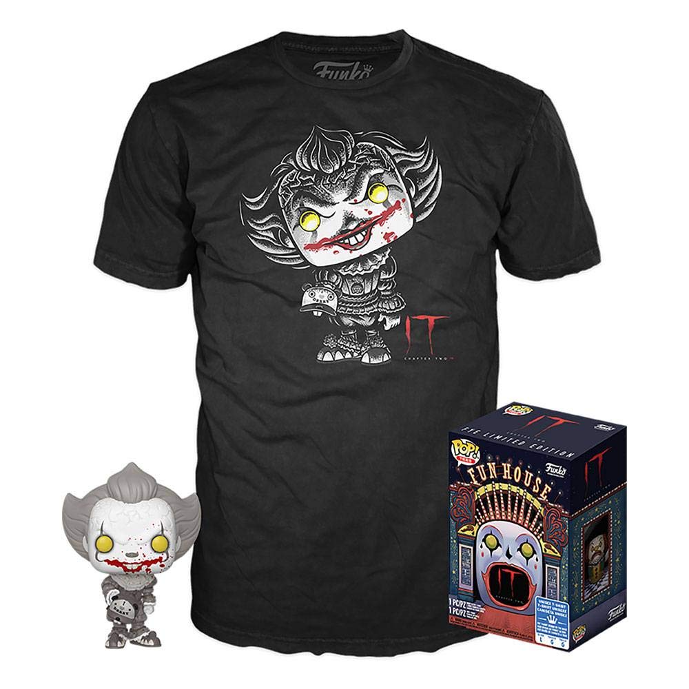 Funko Unisex Children's POP Stephen Kings Es Pennywise Figure & T-Shirt Set (Size M), Multicoloured, Estándar, Multicoloured