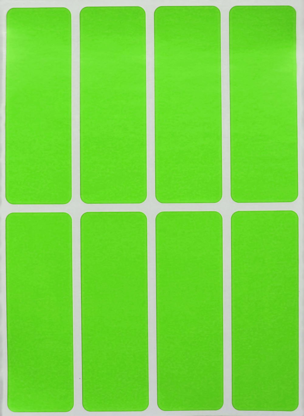 Royal Green Neon Green Labels Stickers 7.5cm x 2.5cm writable Rectangle Label for File Folder Tabs 120 Pack
