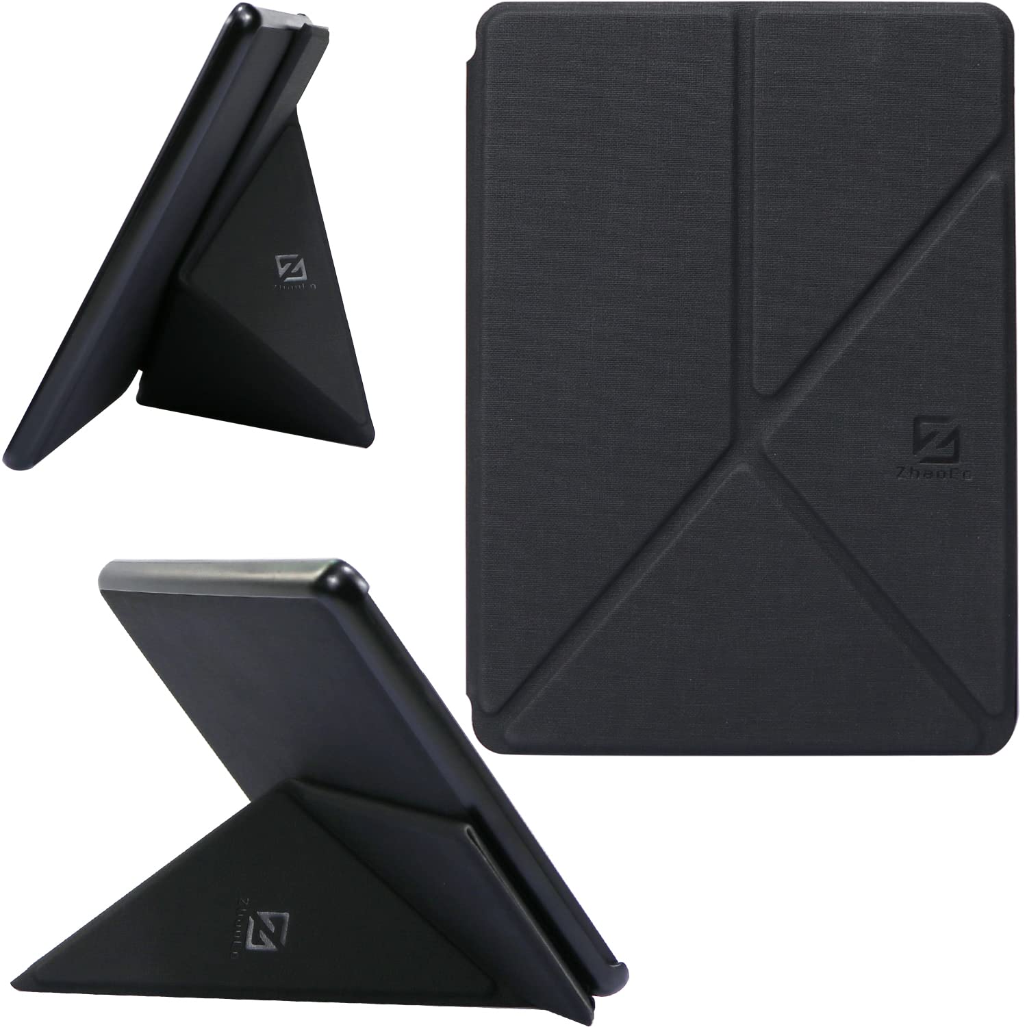 ZhaoCo Case Compatible with Kindle Paperwhite and Kindle Paperwhite Signature Edition 6.8" E-reader (11th Generation, 2021), Vertical and Horizontal Viewing - Black