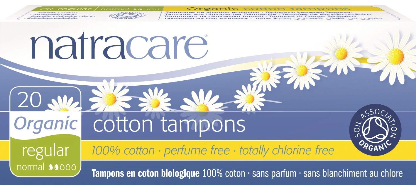 Organic Regular Tampons Natracare Box of 20 by Natracare