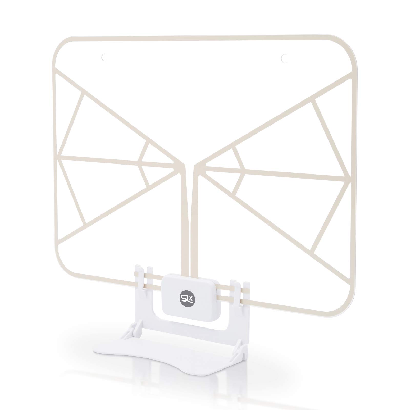 Indoor TV Aerial for Digital Freeview, 2025 SLx 4K HD Paper-Thin Transparent TV Aerial HD TV Antenna with Built In USB Powered Signal Booster