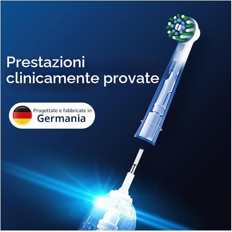 Pro Cross Action Spazzole per Spazzolino Elettrico, Confezione da 8 Unità
