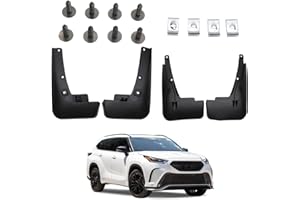 Kinwrdsn Mud Guard Mud Flaps Guards Splash All Weather Guard Mud for Toyota Highlander 2020 2021 2022 2023 Mudguards Mudflaps Guards Front & Rear Set of 4