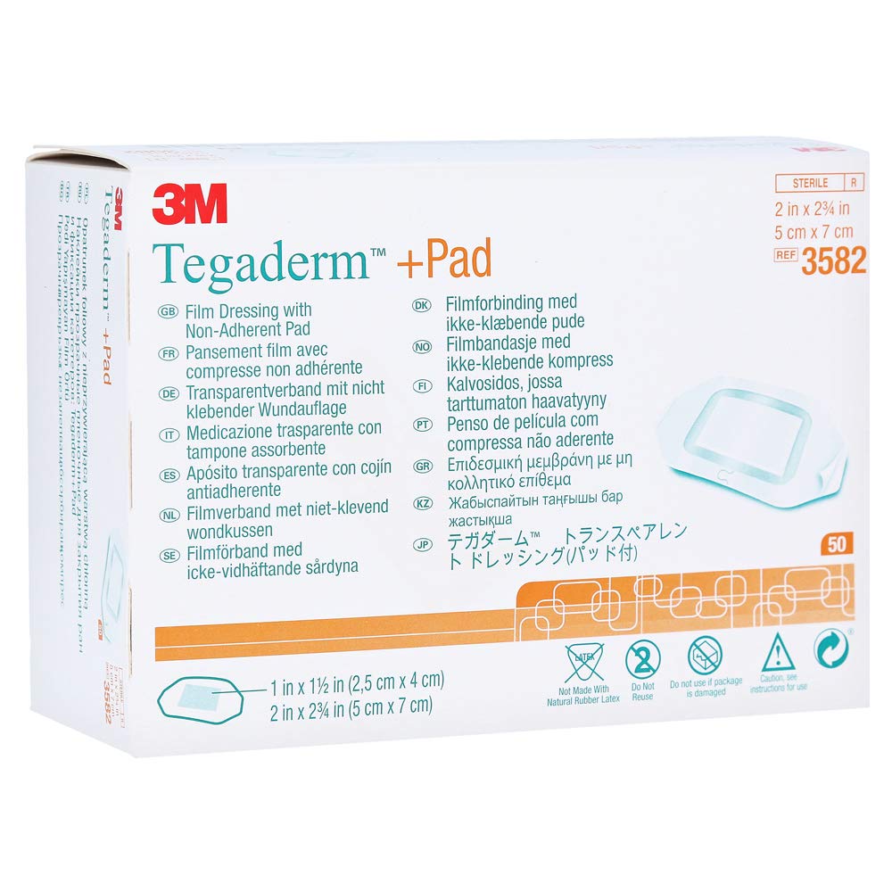 Tegaderm 3582 Dressings, Pad 3M, 5 cm x 7 cm (Pack of 50) Amazon.co.uk
