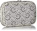 Simplily Co. Jewelry & Accessories Travel Organizer Bag Case (White & Black Paisley Print Exterior & Beige Interior)