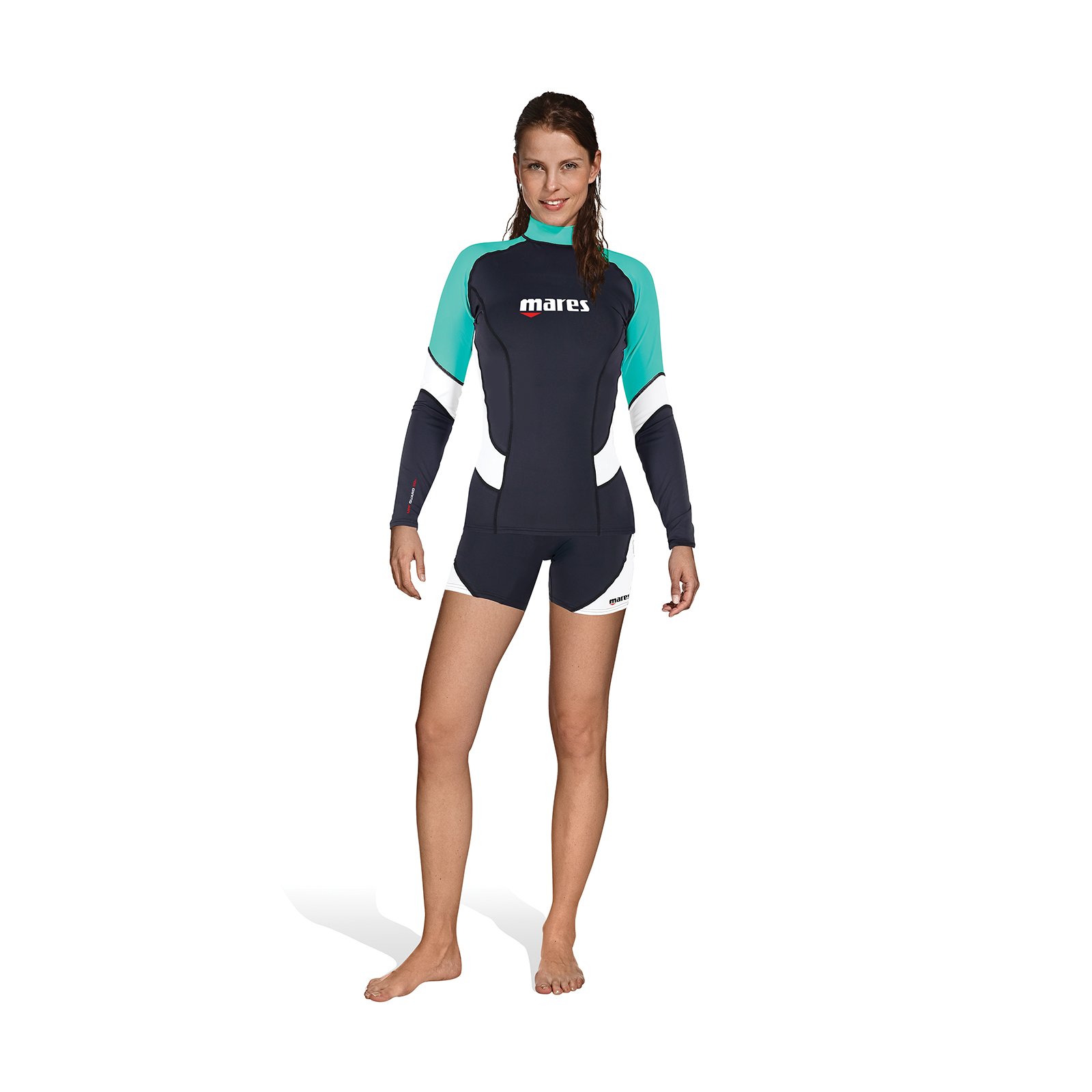 Mares Rash Guard Trilastic Long Sleeve Wetsuit - Blue, Size Large