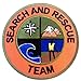 Search and Rescue Team Patch Embroidered Iron on Badge / 3 Inch DIY Applique Mountain Support Coast Guard Air Helicoptor Fancy Dress Costume Shirt Bag Jacket