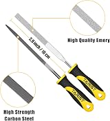 TARIST 12Pcs Needle File Set with Tool Bag – 6 Jeweler Files & 6 Steel Files view 3