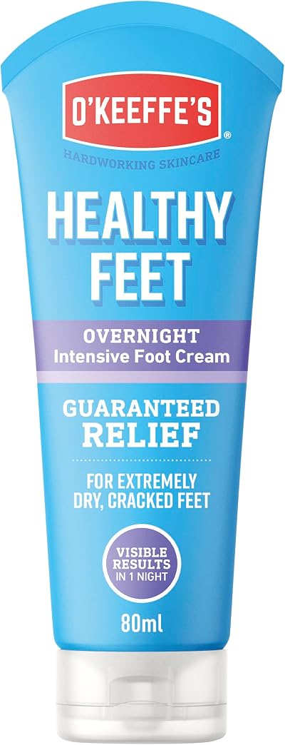 O'Keeffe's Healthy Feet Overnight Foot Cream 80ml Dry Cracked Heel Repair