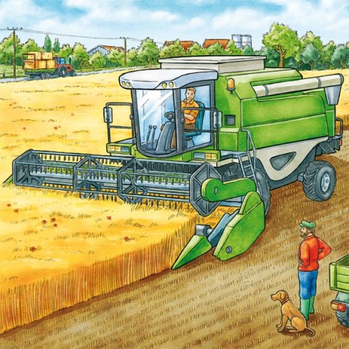 Ravensburger Kinderpuzzle - 09388 Große Landmaschinen - Puzzle für Kinder ab 5 Jahren, mit 3x49 Teilen – Bild 4