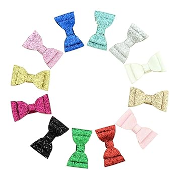 1 7 Inch Baby Girls Tiny Hair Bows Clips Fully Lined Snap Babies