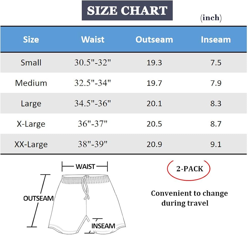 SILKWORLD Mens Swim Shorts Quick Dry Trunks Sports Swimwear with Mesh Lining : Clothing