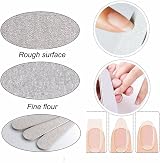 UK BEAUTY SUPPLIES 5 Pcs Nail Files 100/180 Grit Half-Moon Washable Emery Boards view 5
