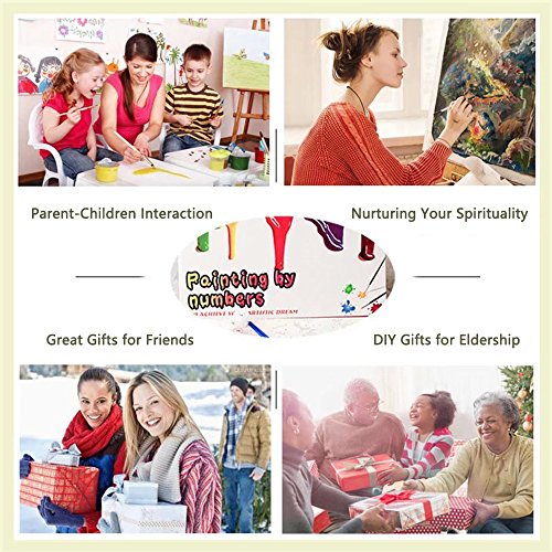 5D Diamond Painting Kit DIY Full Drill Arts Crafts Wall Decor 2 Pack by Yomiie, for Living Room Rainy Night Lovers (12.6x16.5inch/32x42cm) & Walking in Rainy Night (15.7x10.6inch/40x27cm) - Thumbnail 6