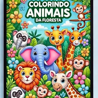 Livro Colorindo Animais da Floresta