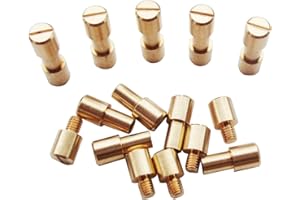 NC HAISDA Brass Corby Bolts Fasteners EDC KnifeMakers Pivot Pin Rivets DIY Knife Handle Studs Screws Pack of 10 6 8mm