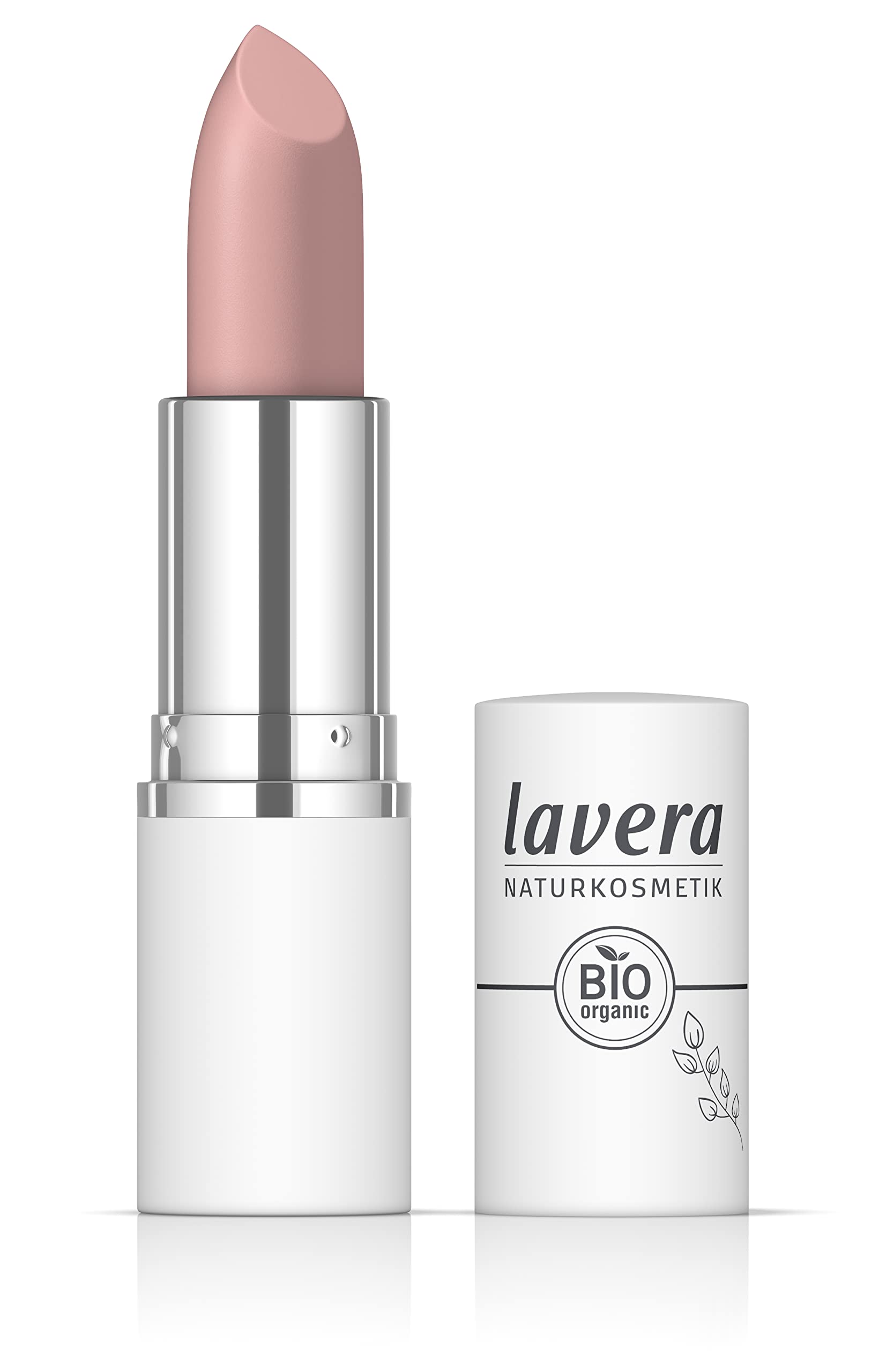 lavera Comfort Matt Lipstick - Smoked Rose 05 - Intense colour - Matt finish - Comfortable feel - Up to 6 hours hold - Vegan - Natural cosmetics (1x 18.2 g)