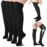 Berlune 2 Pairs Walking Boot Socks Orthopedic Replacement Liner Sock for Walker Brace and Fracture Boot Surgical Leg Cover Medical Tall Socks for Men Women Injury Recovery