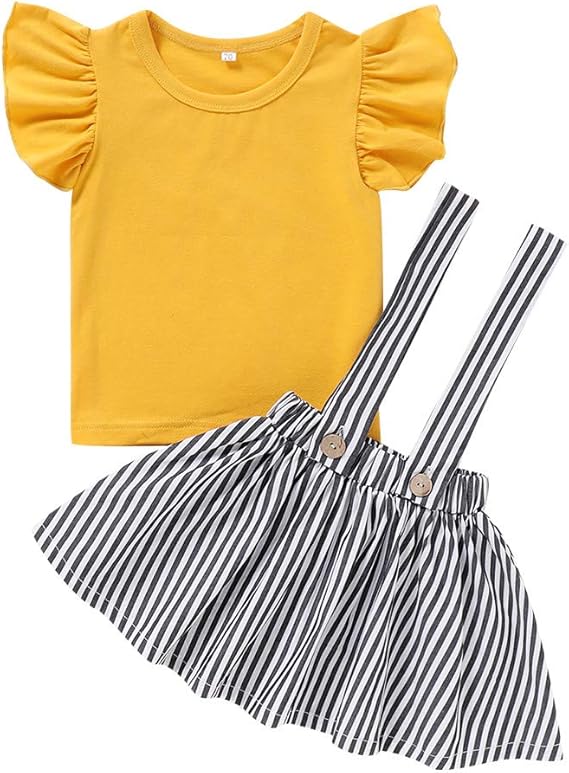 Amazon ベビー服 スカート 女の子 ｔシャツ 半袖 無地 ジャンパースカート 子供服 トップス 夏服 セットアップ 赤ちゃん服 サロペット スカート 可愛い オシャレ キッズ 上下セット 発表会 ドレス ガールス フリル こどもの日 誕生日 ガールズ 通販