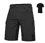 Gouxry Men's Hiking Shorts Casual Quick Dry