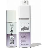 MAXDAHLIA Petal Peel 20% AHA + Bakuchiol At Home Peel – Lactic & Mandelic Acid Night Serum for Face – Retinol Alternative for Dark Spots, Fine Lines & Acne Scars