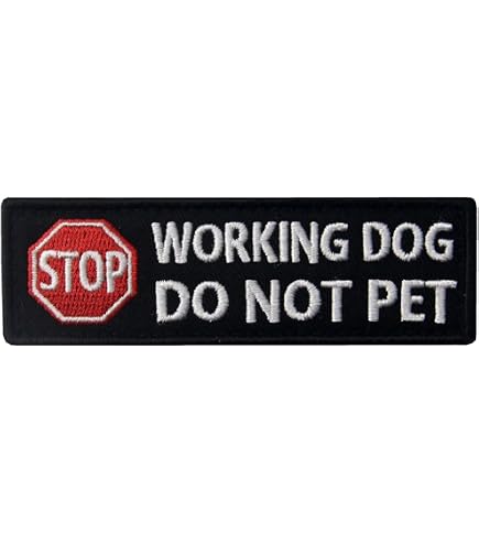I'm Working, Do Not Distract Patch w/ a Red Stop Sign - 3 Inches