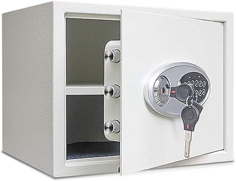 Yxx Safe Tresor Mobeltresor Graue Elektronische Schranksafes Fur Geld Laptop Dokumente Grosser Geldschrank Mit Digitaler Tastatur Und Doppelschlusselsperre Size 35 25 25cm Amazon De Baumarkt