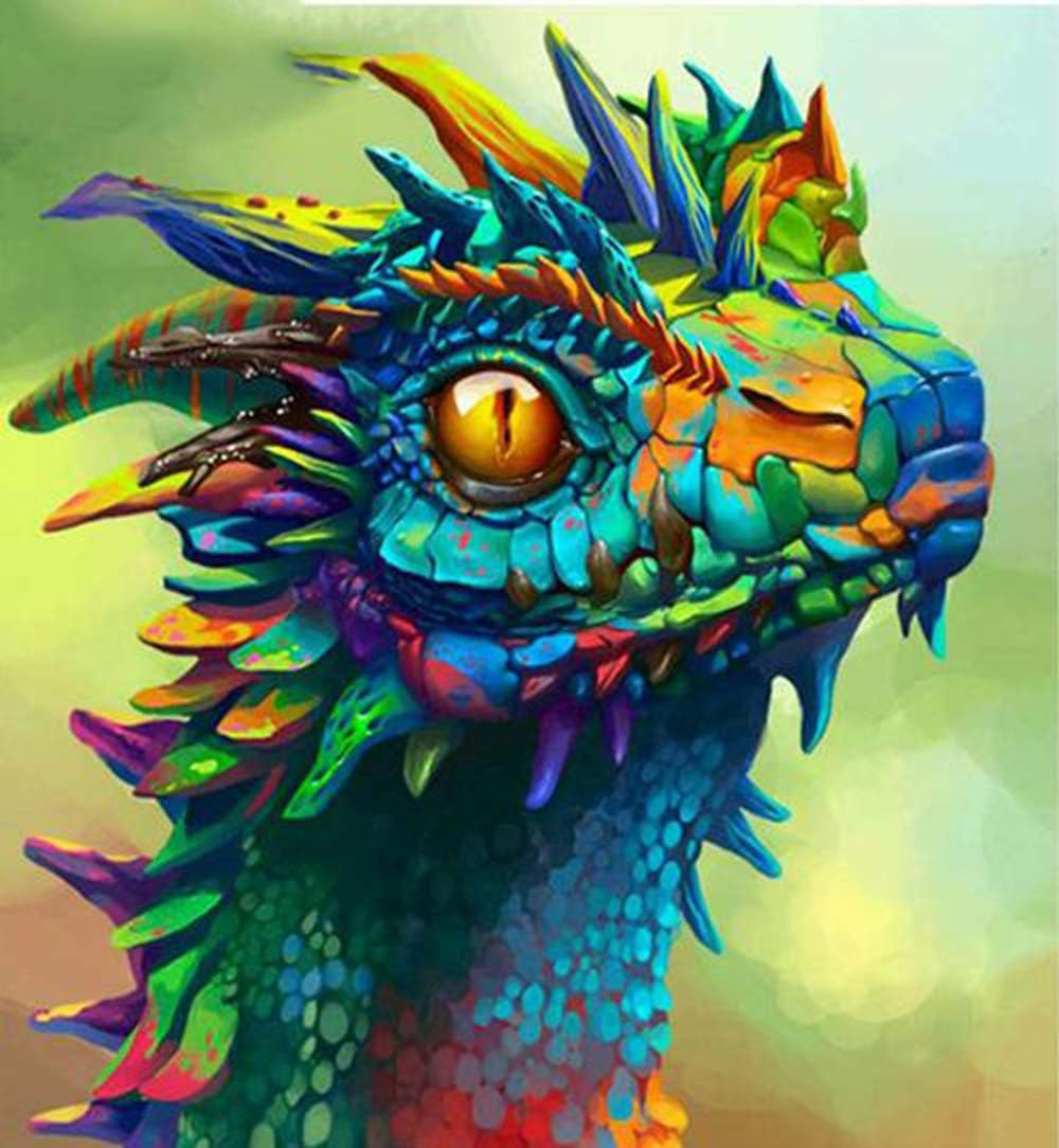 WEIYP 5D Diamond Painting Kits for Adults Full Drill The Dragon