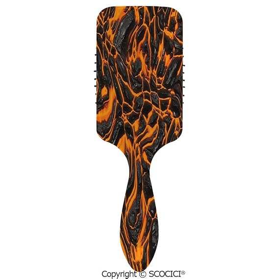 Buy Air Cushion Comb No Knot Anti Static Lava Flow Texture Image