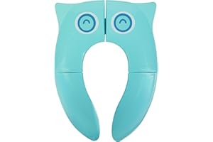 Folding Travel Potty Training Seat for Toddlers – Fits Round & Oval Toilets, Non-Slip Foot Pads, Includes Travel Bag, BPA-Fre