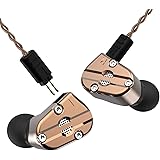 Ear Monitor Earbuds IEM Earphones QT5 Noise-Isolating Dual Driver Metal Shell, Earbuds Wired with Detachable Cable
