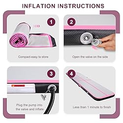 KIKILIVE Inflatable Air Gymnastics Tumbling Mat