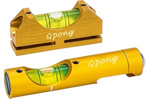 Qpong Scope Leveling Kit Picatinny Scope Level Magnetic Universal Leveling Tool with High-Precision Bubble Leveling System Gold