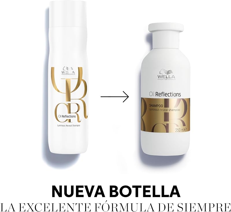 Wella Professionals OIL REFLECTIONS Shampoo Realçador de Brilho e Suavidade - Óleo de Camélia e Extrato de Chá Branco, 250 ml