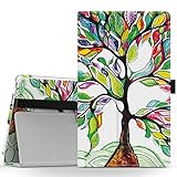MoKo Lenovo Tab3 A8 / Tab2 A8 Case, Ultra Compact Premium Slim Folding Stand Cover Case for 2015 Release Lenovo Tab 2 A8-50, 2016 Release Lenovo Tab 3 8 (TB3-850F) 8-Inch Tablet, Lucky Tree