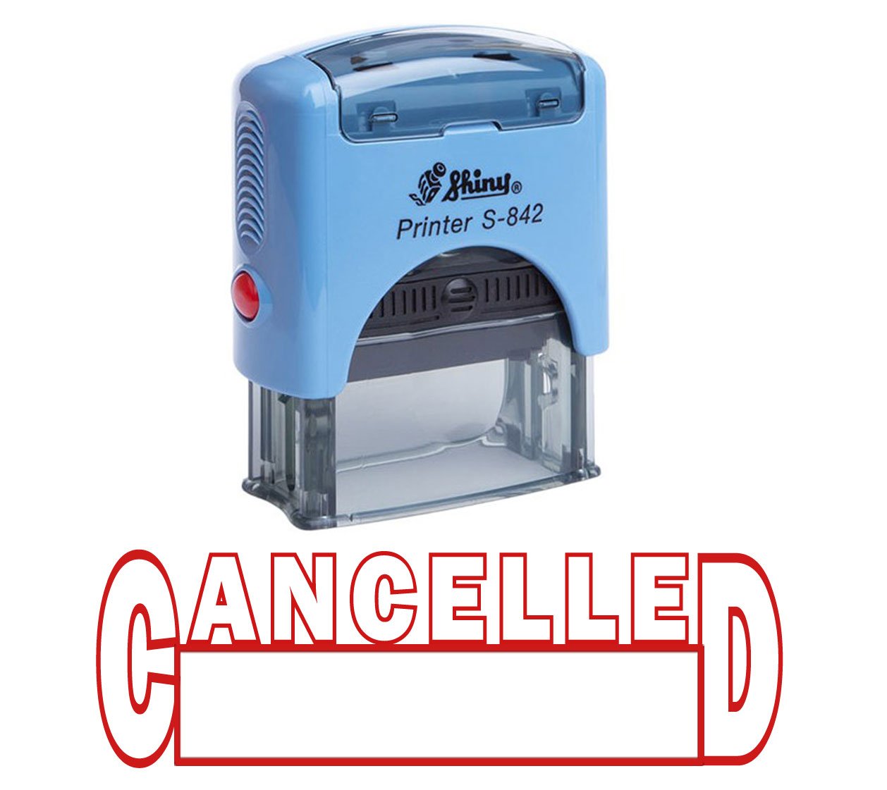 Cancelled Self Inking Rubber Stamp Custom Shiny Office Stationary Stamp
