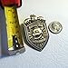 Silver Five Nights at Freddy's FNAF Fazbear Security Badge Pin with Keychain