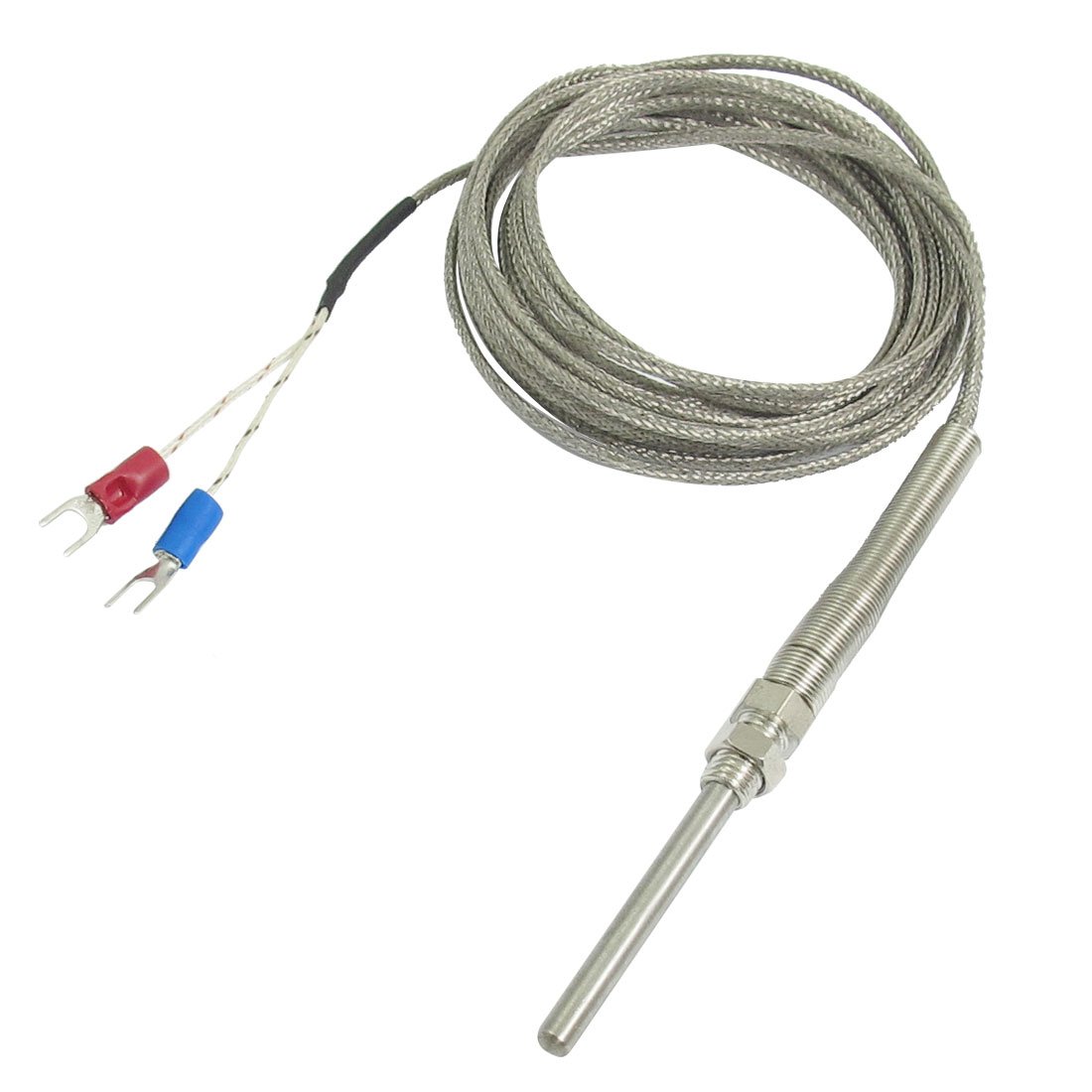 sourcing map K Type 50x5mm 500C Probe Thermocouple Temperature Sensor Cable 9.8ft 3 Meters