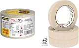 ScotchBlue Masking Tape Promo Pack 3 Rolls 24 mm x 50 m Beige view 2