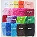 KADIWOW 6 Inch Baby Girl Crochet Tutu Tube Tops Chest Wrap Wide Headbands (20pcs)
