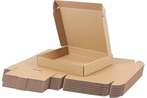 PHAREGE 12x9x2 inch Shipping Boxes Bulk 25 Pack Brown, Tab Lock Tuck Top Mailer Boxes for Packaging Small Business, Medium Cardboard Gift Boxes for Wrapping Mailing Present
