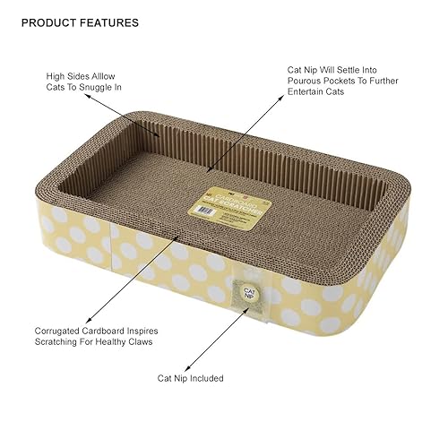 Petrageous 13079 Jerrys Rectangular Corrugated Cat Lounge