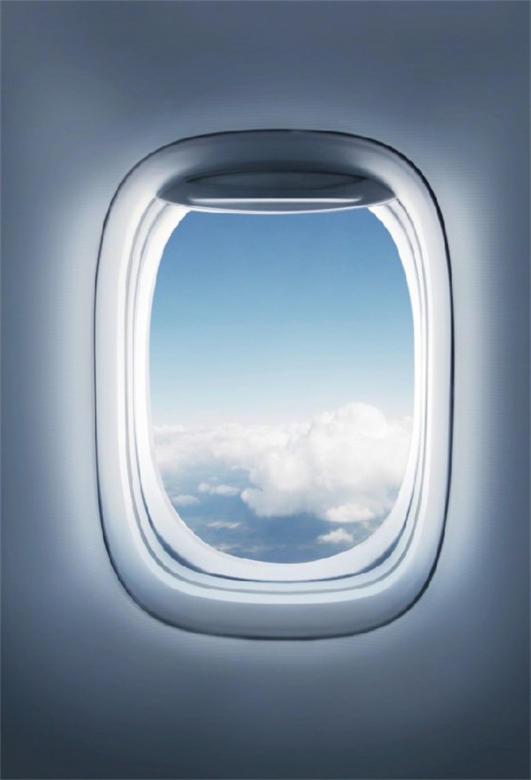 Photo 1 of CSFOTO 4x6ft Background for Airplane Window Inside an Aircraft Photography Backdrop Airplane Travel Cloudscape Hight Sky Airfoil Holiday Tourism Tour Photo Studio Props