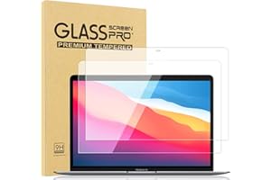 avakot 2 Pack Tempered Glass Screen Protector for MacBook Pro 13.3 Inch 2020 | Screen Protector for Macbook Air 13 M1 Ultra Thin Tempered Film for MacBook Air 13.3 Touch Sensitive Anti-Scratch