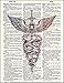 Fresh Prints of CT Caduceus Medical Symbol - Dictionary Art Print Printed On Authentic Vintage Dictionary Book Page - 8 x 10.5